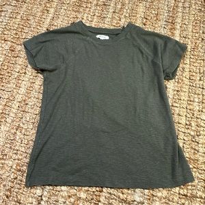 MADEWELL olive green comfort fit tee